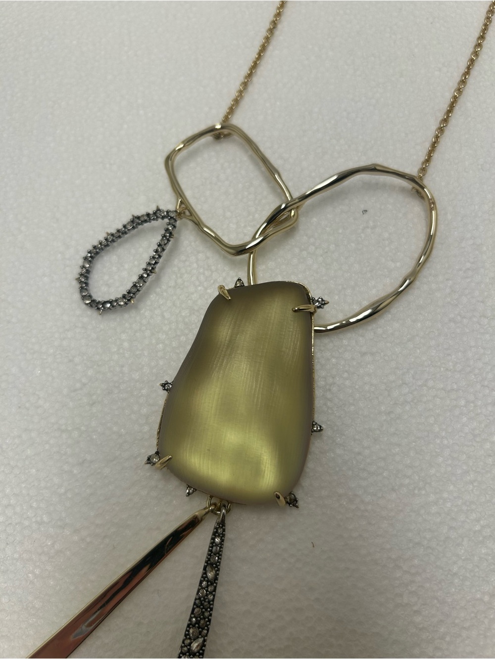 Alexis Bittar Gold-Tone Necklace with Champagne and Clear Crystal Accents - Picture 5 of 7